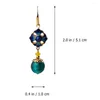 Orecchini posteriori 1 paio di anelli per orecchie da donna Anello cloisonne Cinese elegante Eardrop