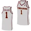 College USC Trojans Basketball 1 Isaiah Collier Jersey Frau Jugend Mann 5 Boogie Ellis 0 Johnson 24 Joshua Morgan 4 Oziyah Sellers 10 DJ Rodman 22 Arrinten Page Shirt