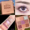 Colorido Notebook Glitter Eyeshadow Palette Matte Shimmer Soft Touch Pigmentado À Prova D 'Água Longa Duração Brilhante Sombra Cosmética 240123