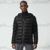 Canda Goose Kurtka męska Parkas MACKAGES PUFTER KURTA MEN BLACK CROFTON Lekki designerski płaszcz z recyklingu nylon-ripstop z kapturem gęsią kurtkę 375