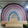 wholesale Arcobaleno 8ft Mini Bounce House Gonfiabile bianco Rimbalzo saltando Gonfiabili commerciali Castello gonfiabile Maglione buttafuori festa di nozze in vendita