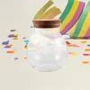 Bouteilles de stockage bouteille en verre d'aquarium Transparent pot scellé mode souhaitant décor décoratif Mini pots liège petit petit