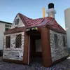 Pub gonflable 5x5m avec cheminée, maison mobile, tente de fête, bar pour divertissement en plein air, vente en gros