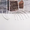 Pierres précieuses en vrac, 10 pièces/paquet, Tube incurvé en argent Sterling 925 massif, Tubes 1.5x30mm 2x40mm pour bijoux à faire soi-même, vente en gros