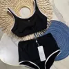 Luxury Designer Women's Swimwear 2024 Fashion Animal Print Sexy Bikini Split Swimwear High Quality