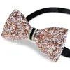 Nœuds papillon en strass avec pointe en diamant, nœuds papillon à paillettes pré-noués avec longueur réglable, grande variété de couleurs disponibles, cravate pour homme