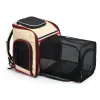 Transporteur de fournitures pour animaux de compagnie, sac à dos extensible multifonctionnel de grande capacité pour chat, litière Portable pour chat, sac pliable en tissu Oxford pour chien