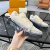 Дизайнерская повседневная обувь Роскошные кроссовки Rivoli Sneaker Low Intage Virgils Черный Серый Коричневый Белый Зеленый Французская мужская женская обувь из телячьей кожи 1.23 03