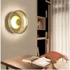 Lampa ścienna Postmodernistyczna kryształowe światło Włochy Projekt Luksusowe złote lampy do sypialni panieńskie oprawy kinkietowe