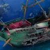 Decorations New Large Aquarium Decoration Boat Plactic Aquarium Ship Air Split Shipwreck Fish Tank Decor C