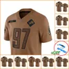 Maglie da calcio personalizzate all'ingrosso Detroit''Lions''Men 16 Jared Goff 58 Penei Sewell Donna Marrone 2023 Salute To Service Limited Jersey