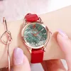 Women's high-grade sense light luxury fashion simple scale belt waterproof quartz watch