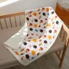 Blankets Elinfant 1 Pcs Soft Waffle Farbic Cotton Digital Swaddle Blanket Washable Born Wrap Bedding Stroller Cover 75 100cm&100 150cm