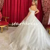 Luxury Ball Gown Pricess Wedding Dresses 2024 Off Shoulders Appliques Sexy Backless Appliques Lace Church Bridal Dress Elegant Country Bride Dress Robe De Mariee