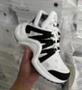 2024 Archlight Designer Vrouw Sneakers Runway Jurk Schoenen Kalfsleer Lace Up Wit Trainer Platform Chunky Trainers 156