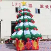 10 mH (33 piedi) Con ventilatore Nave libera Attività all'aperto Pubblicità natalizia Modello gonfiabile gigante di palloncino a terra per albero di Natale