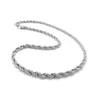 Mulheres homens torção corda corrente cobra colar jóias mais recente colar banhado a prata venda quente 925 prata geométrica 4mm hiphop 19n-31