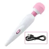 Womens rechargeable massage masturbation Device USB strong shock stick fun vibrating adult products 231129