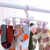 Hooks Creative Cloth Drying Racks Multifunktionella dagliga användar Hushållsvaror Enkelt rack Portable Folding Hanger Clip Travel Friendly