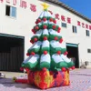 10mH (33ft) Met blower Gratis schip Outdoor-activiteiten Kerstreclame gigantische opblaasbare kerstboom grondballonmodel