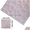 Wall Stickers 10Pcs 3D Decorative Adhesive Panels Home Bedroom Decor Waterproof Wallpaper Living Room Bathroom Kids Kitchen Tv 22042 Dhovh