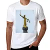 Polos pour hommes Statue de la Justice Old Bailey London T-shirt court pour garçons T-shirts blancs Slim Fit pour hommes