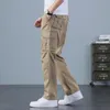 Pantalons pour hommes Grande taille Big 4XL 5XL 6XL Plus Automne Hommes Taille élastique Multi Poche Long Baggy Droit Cargo Jogger Pantalon Mâle Cargo Pants