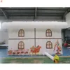 5x3x3.5mH (16.5x10x11.5ft) With blower Free Door Ship Outdoor Activities Digital Printing Inflatable Santa Grotto Like a 2 flooring House For Sale