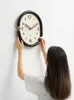 Wall Clocks Non-Ticking Quartz Clock Contemporary Decor For Living Room Or Study Easy To Install