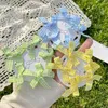 Accessoires de cheveux 8pcs Sweet Plaid Bow Clip Filles Enfants Candy Couleur Bowknot Ruban Épingles à cheveux Barrettes Mignon Kawii Handmade Headwear Grips