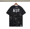 Erkek Kadın Tişört Tasarımcı Tshirt Sınırlı Edition Çiftler Tees Sokak Giyim Yaz Moda Markası Amirs Gömlek Sıçrama-mürekkep Mektup Baskı Kısa Kollu Tee A31