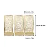 Castiçais 3 Pcs Aroma Stand Grace Decor Wall Sconce Holder Wall-mounted Home para Ferro