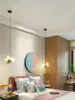 Pendant Lamps Cartoon Color Bee Lights Children's Room Bedroom Bedside Decoration Long Line Dining Fixtures