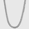 316L Collier de chaîne cubaine en acier inoxydable pour hommes Femmes Chunky Miami Curb Mens Collier de chaîne de liaison argent Collier de chaîne épaisse