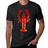 Polo da uomo Red Lobster - T-shirt per tutto il corpo con arte dei frutti di mare Abiti vintage Magliette estive da uomo