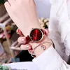 Women's high-grade light luxury fashion sweet fresh belt waterproof quartz watch