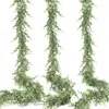 Dekorative Blumen, 180 cm, künstliche Eukalyptus-Hängewand, gefälschte Pflanzenrebe, Hochzeitsdekoration, gewölbter Hintergrund, grüne Pflanzen