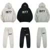 1977 EssentialShoodie Tracksuit ess z kapturem bluzy bluzy essentialsweatshirts Ustaw najwyższej jakości męskie damskie liste