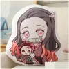 Bonecos de pelúcia Demon Slayer P Toy Pillow Kimetsu No Yaiba Kamado Tanjirou Tomioka Giyuu Agatsuma Zenitsu Douma Sabito Bonecos de pelúcia presente Dr Otjhd