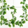 Flores decorativas 72 malha verde folhagem videira para casa windowsill parede pendurado acessório de natal decoração de casamento plantas artificiais pografia