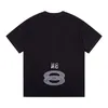 Paris estilo duplo-loop carta t designer camiseta primavera verão casual moda skate homens mulheres tshirt 24ss 0127