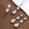 Sets 2023 Best Selling 3Piece water drop Set necklace earrings ring Dubai Jewelry Set Women's Wedding Party Accessories