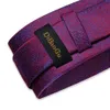 Pruple Rojo Azul Sólido Corbatas para hombre 8 cm de ancho Corbata de seda para el banquete de boda Accesorios para hombres Gemelos cuadrados de bolsillo Broche Pin 240122