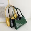 Evening Bags Fashion Shoulder Solid Color Women's Totes Casual Female Leather Handbag For Women Vintage Bag Purse Crocodile Pattern