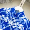 Nowa dziewczyna spódnica niebieska Stripe Baby Summer Sukienka Rozmiar 100-150 Designer Ubrania dla dzieci Single Bered Child Dukieta Jan20