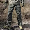Pantalon cargo tactique hommes multi-poches pantalon militaire résistant à l'usure entraînement en plein air randonnée pêche pantalon décontracté ample mâle 240126
