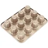 Canele Mold Cake Patel 12-WITY NIEPRZEDAJĄCA CANELE Muffin Bakeware Cupcake Patel do pieczenia w piekarniku na wakacje i wakacje 245R