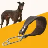 Collari Collana per cani in pelle di mucca per cani a collo piccolo levrieri Whippet Collare per cani rigido personalizzato Accessori per animali domestici semplici e durevoli