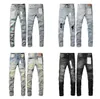 Lila Jeans Designer Männer lassen Ksubi Tear High Street Marke Denim gerade Mode Hip Hop Luxus Patch -Patchwork zerrissene Wäsche, um Old2j2blngq zu machen