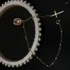 Braccialetti a maglie Bracciale rosario Preghiera di Cristo Rosari in metallo Perline Catena Gioielli religiosi